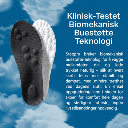 ErgoSoles™ – Mindre tryck för dina fötter